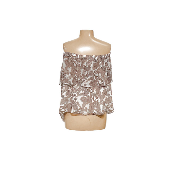 Express XL Paisley Chiffon Blouse - Picture 2 of 4